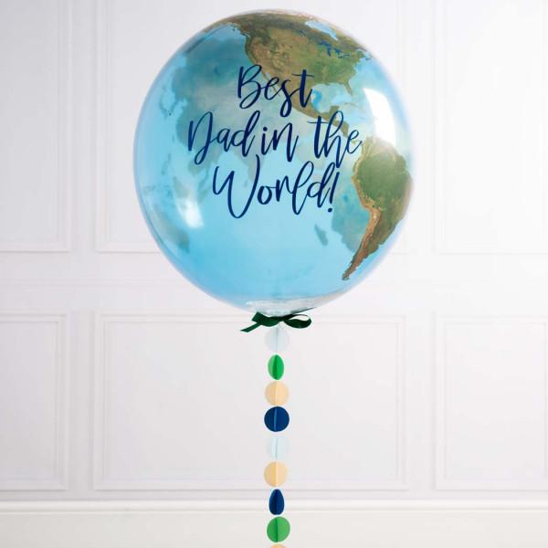 Burbuja planeta tierra globo
